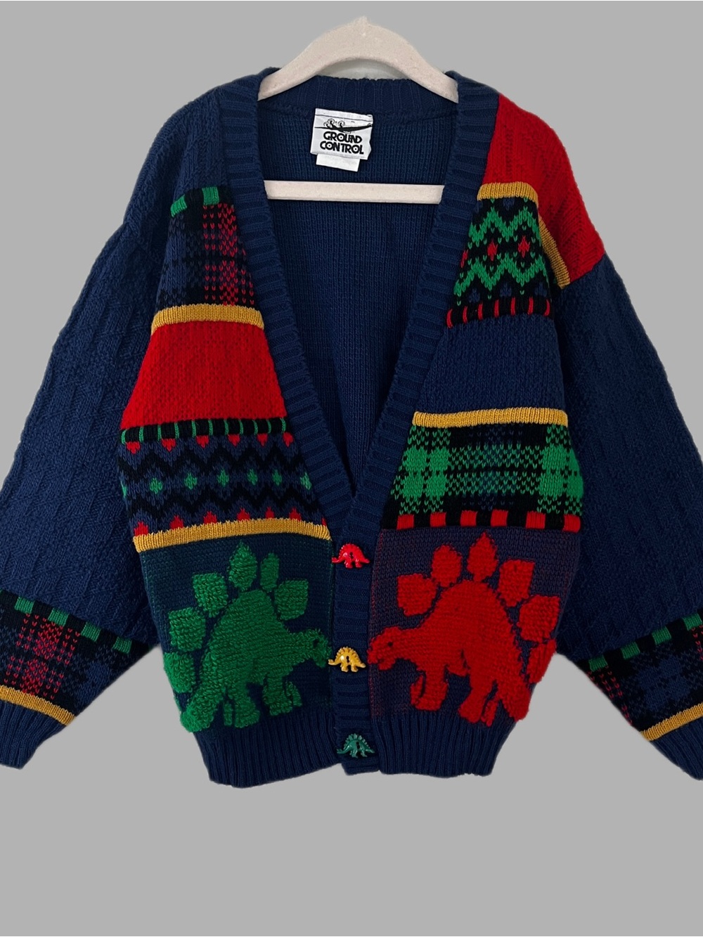 VTG 90’s Ground Control Kids Cardigan Sweater Size Medium